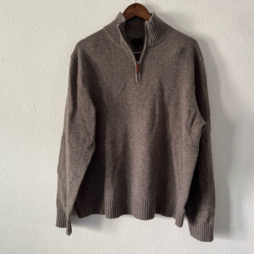 J Crew Mens Wool Preppy Sweater Old Money Minimalist XL Classic Unisex - Picture 12 of 13